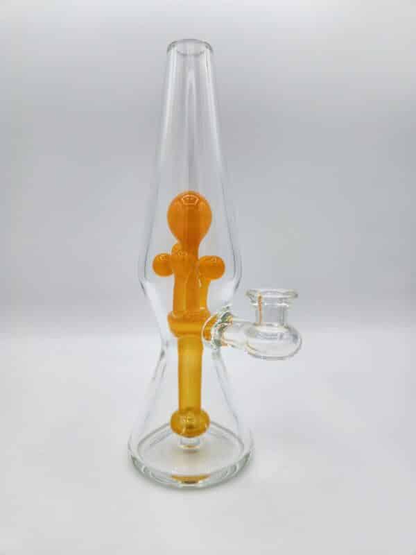 BLUEGRASS FULL SIZE CLEAR LAMP W/ CRUSHED OPAL LAVA OPTION 1 - Image 2