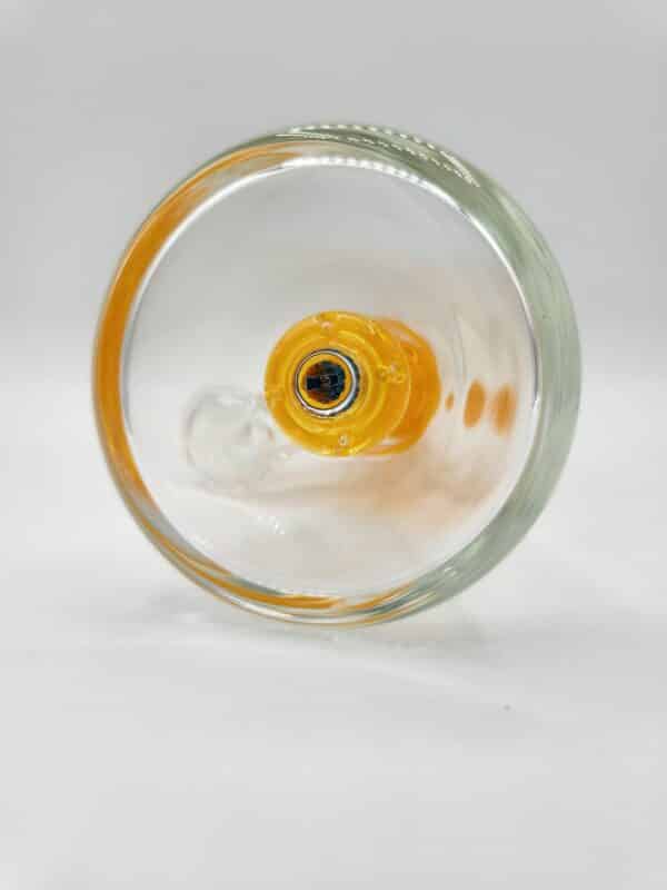 BLUEGRASS FULL SIZE CLEAR LAMP W/ CRUSHED OPAL LAVA OPTION 1 - Image 4