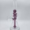 BLUEGRASS FULL SIZE CLEAR LAMP W/ CRUSHED OPAL LAVA OPTION 2